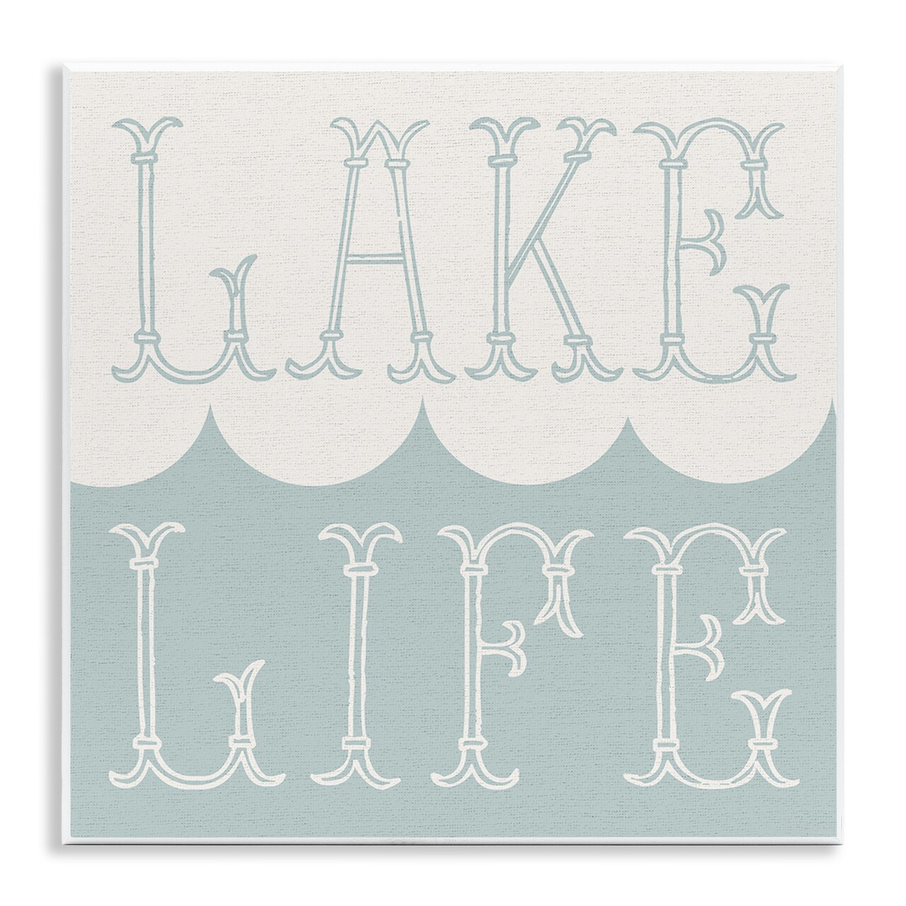Stupell Industries Lake Life with Wave Wall Plaque Art Design by Daphne Polselli